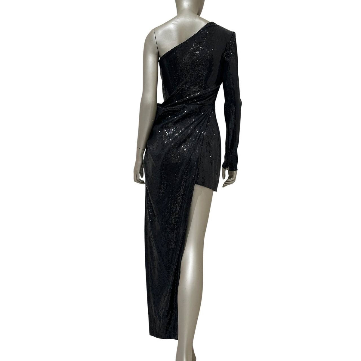 David Koma Ruched Asymmetric Sequin Mini Dress / Gown Sz.S Pre-owned