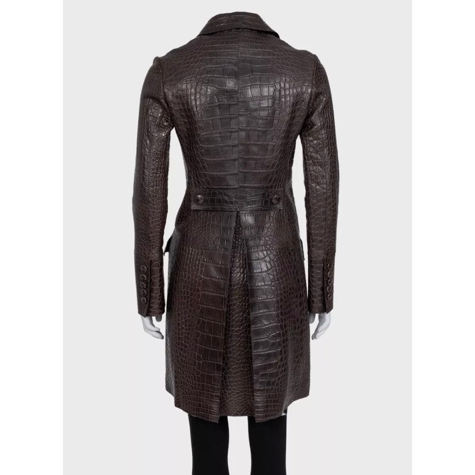 Valentino Leather &  Coat - IT 38 Pre-owned