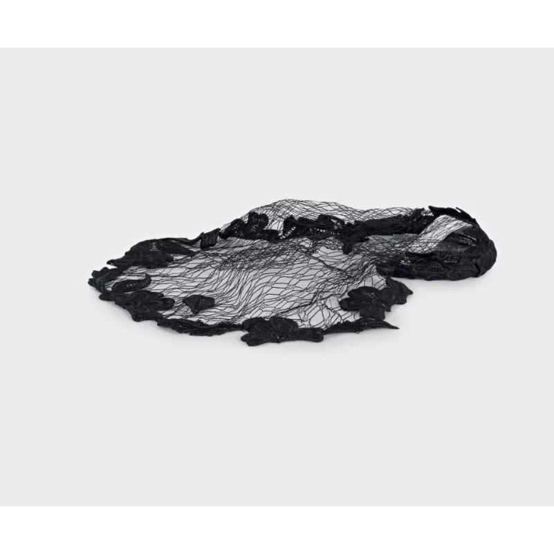 Dolce & Gabbana Black Lace Veil Headband Pre-owned