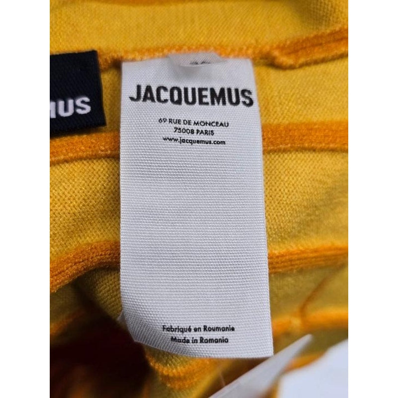 NWOT Jacquemus Maille Malha Orange Knit Mini Dress EU 36 Pre-owned