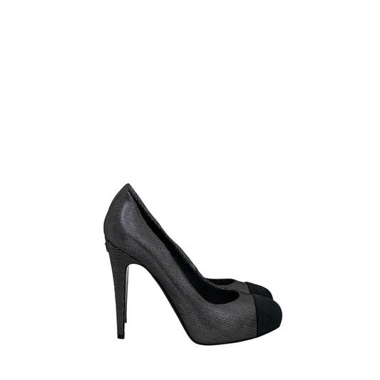 NWOB Chanel Interlocking CC Logo Suede Pumps - Size 41 pre-owned