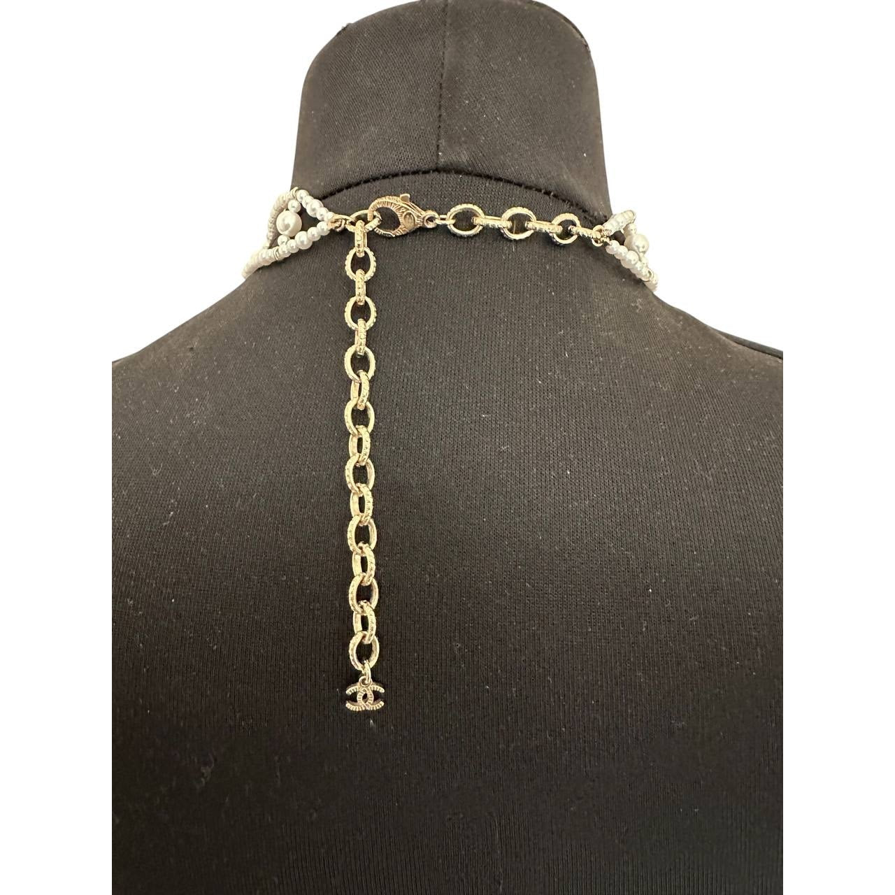 Chanel Pearl & Charm Statement Necklace Pre-owned