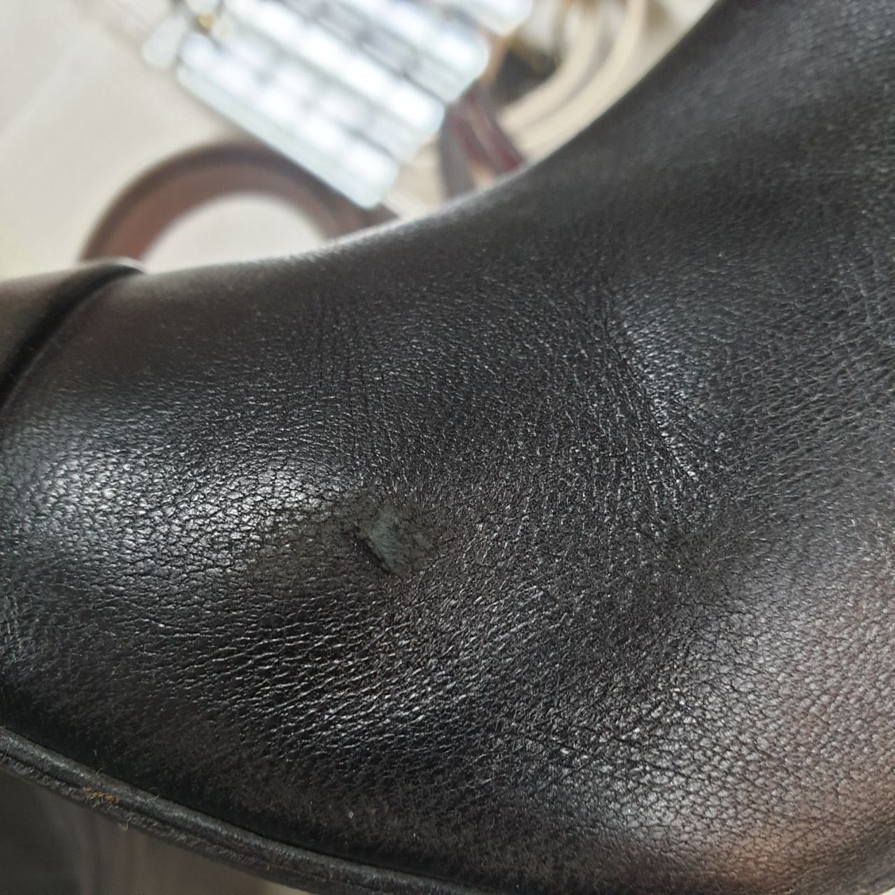 Chanel Leather Over-the-knee Heeled Boots Sz.38 Pre-owned