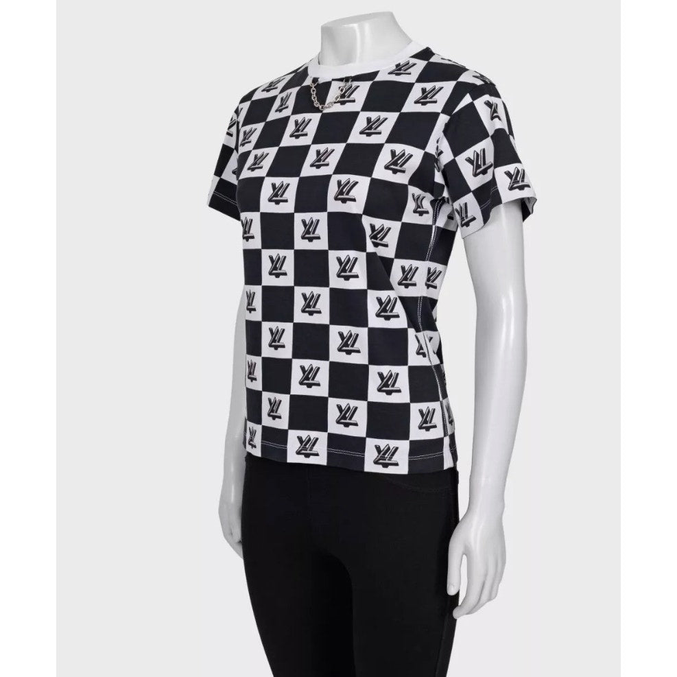 Louis Vuitton Twist Lock Print T-Shirt - Size XS Pre-owned