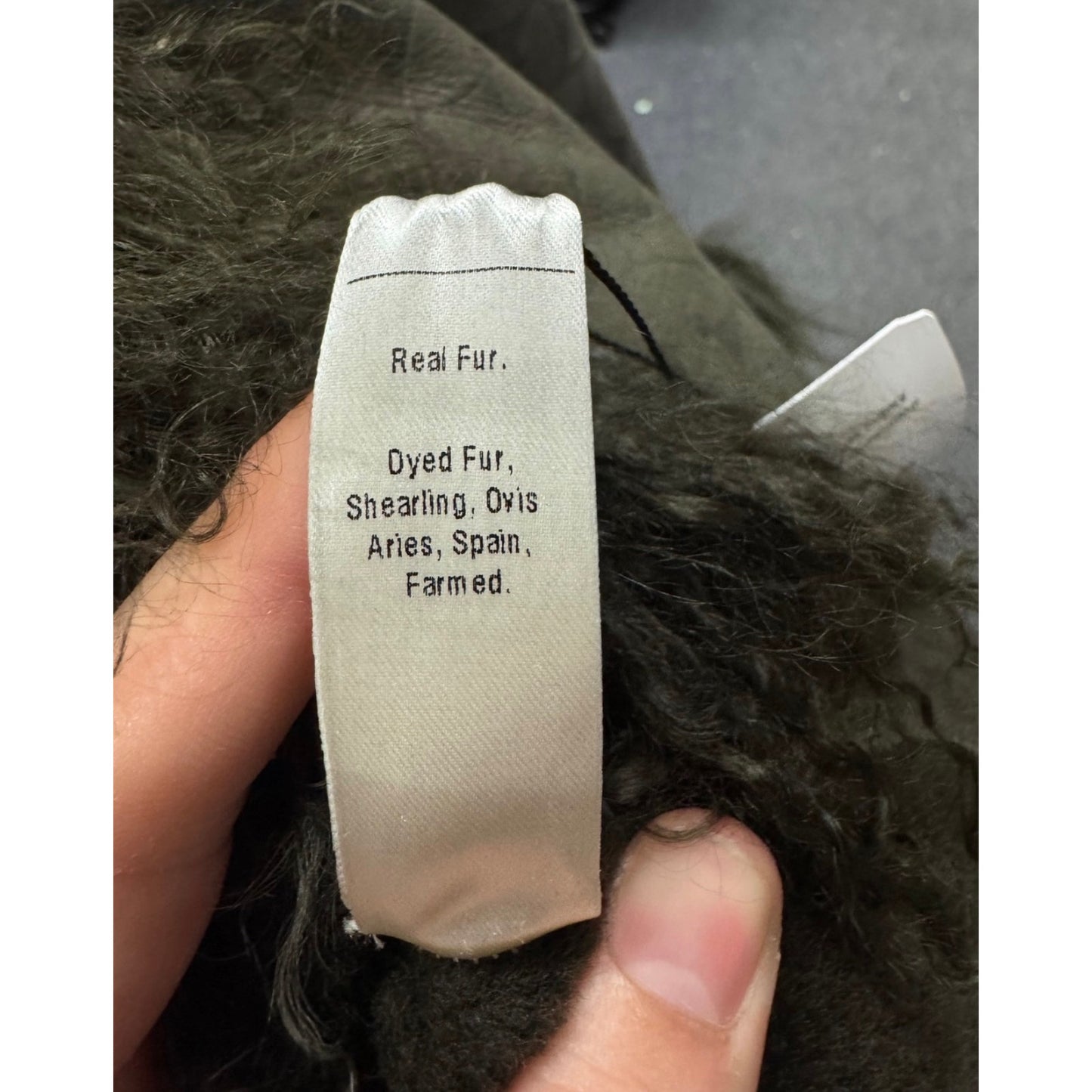 Ferre Green Shearling Coat IT42 Pre-owned