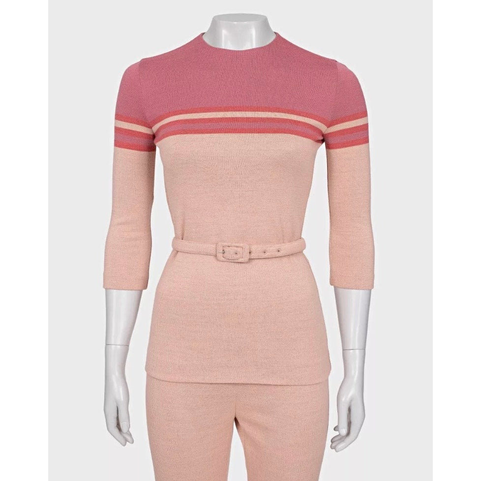 Miu Miu Pink Striped Suit Set  Sz.40/S Pre-owned