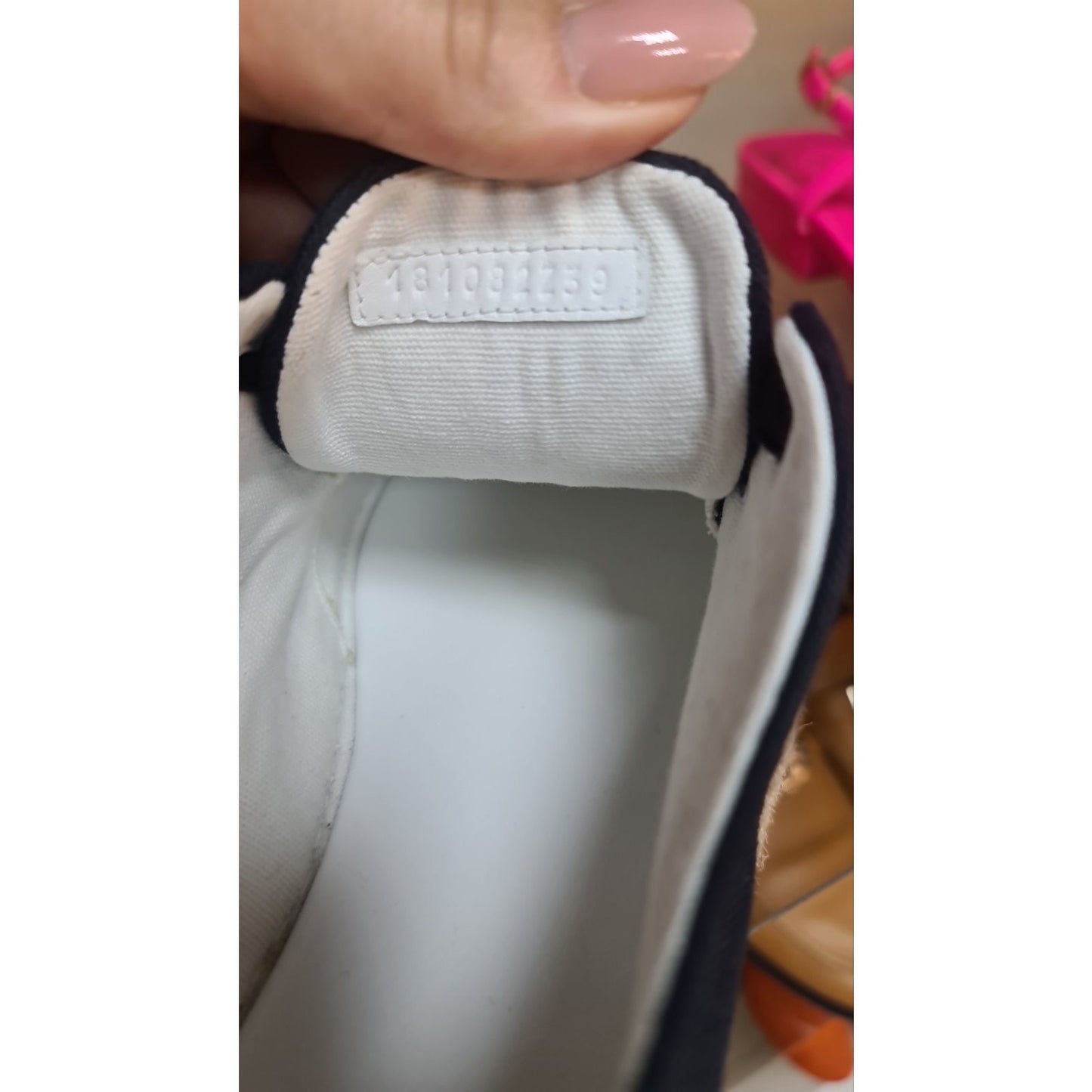 NWOB HERMES  Navy Low-cut Sneakers Espadrilles Sz.39 Pre-Owned