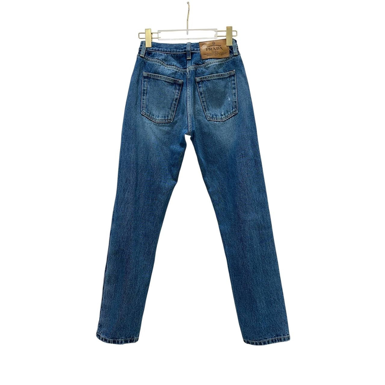 Prada Wide-Leg Denim Jeans Sz. 25 Pre-owne