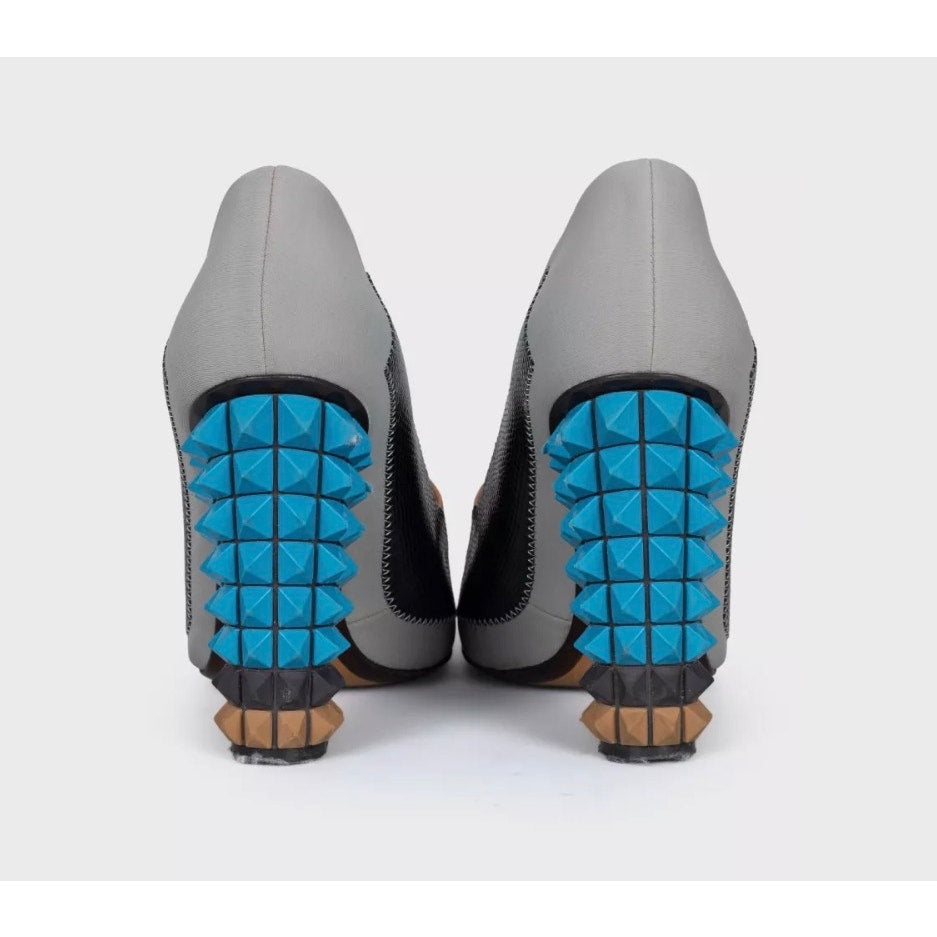 Fendi Multicolor Heeled Shoes with Removable Detail - Sz.38 pre-owned