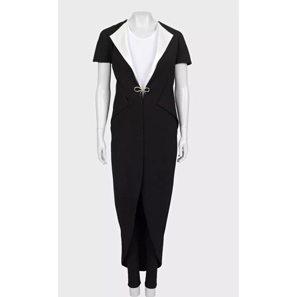 Balenciaga Black & White Cardigan with Pockets - Size 36/S pre-owned