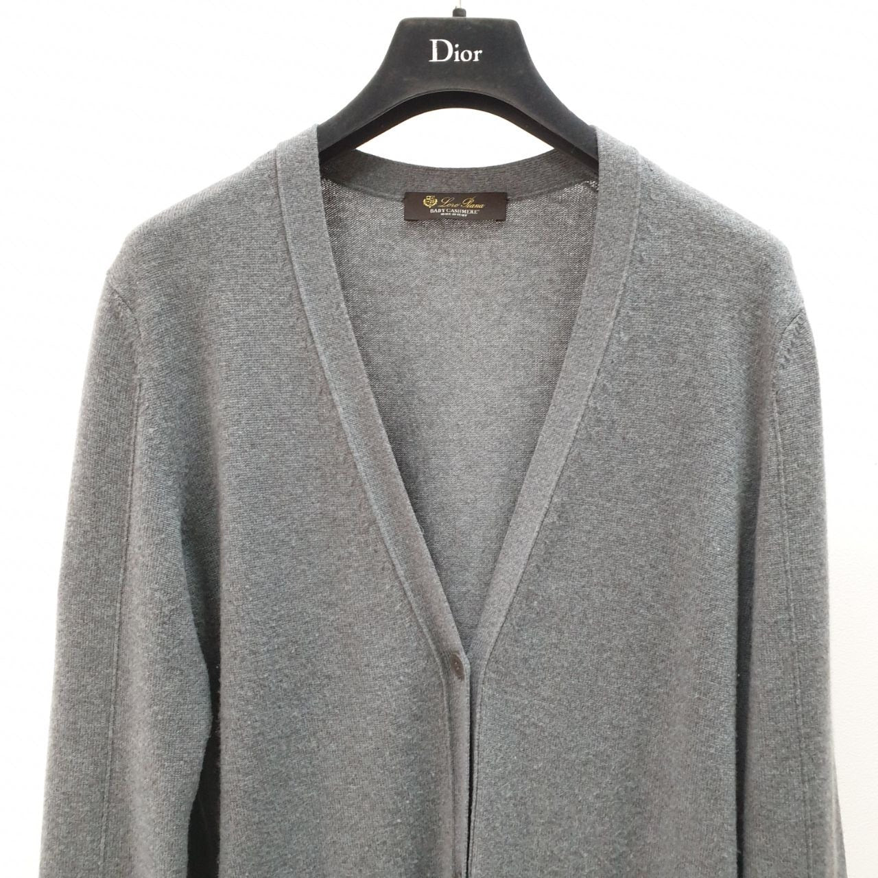Loro Piana Gray Baby Cashmere Cardigan Sz.42 pre-owned
