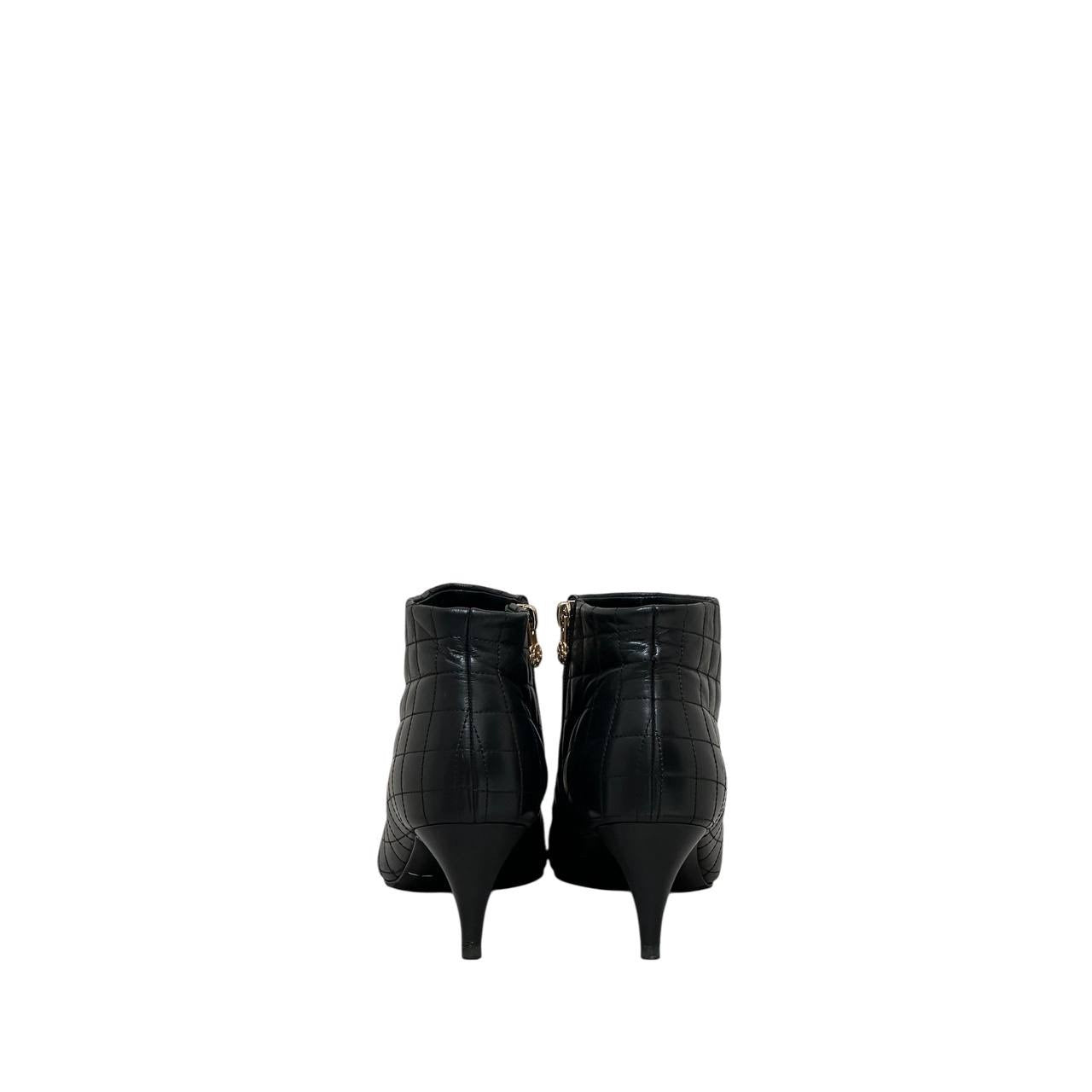 Chanel 2015 Camellia Accents Booties – Size 41 Pre-owned