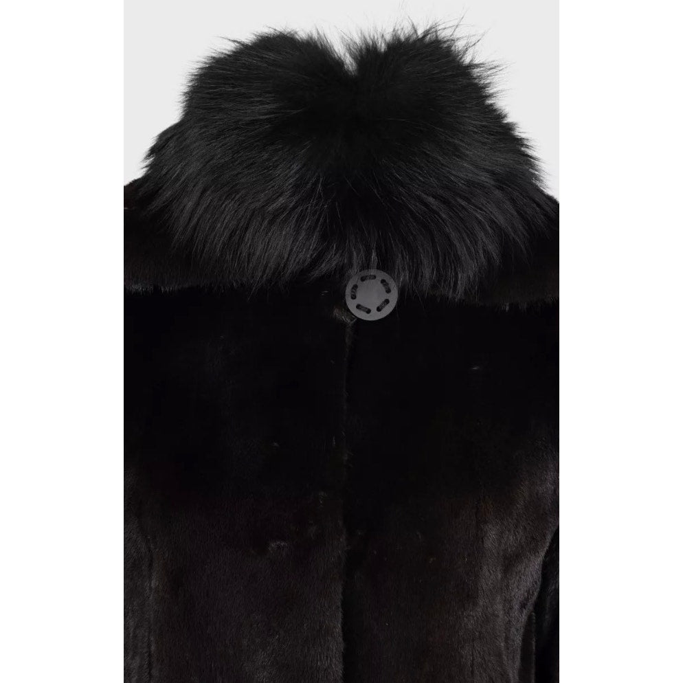 Amato Luxurious Brown Coat - Size S/IT 40 pre-owned