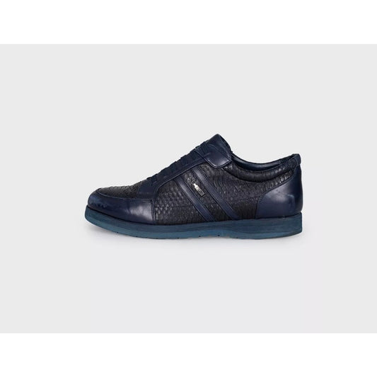 Zilli Blue Lambskin Leather  Sneakers  EU43.5 Pre-owned