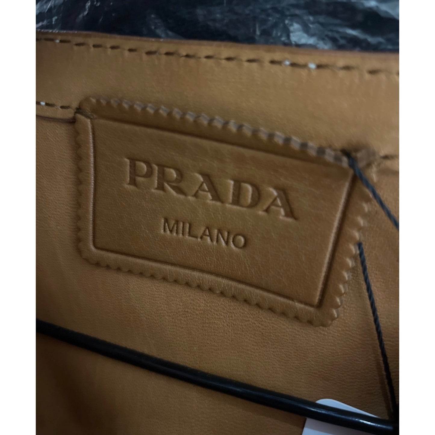 Prada Brown Lambskin Long Vest with Belt - IT40 / S  pre-owned