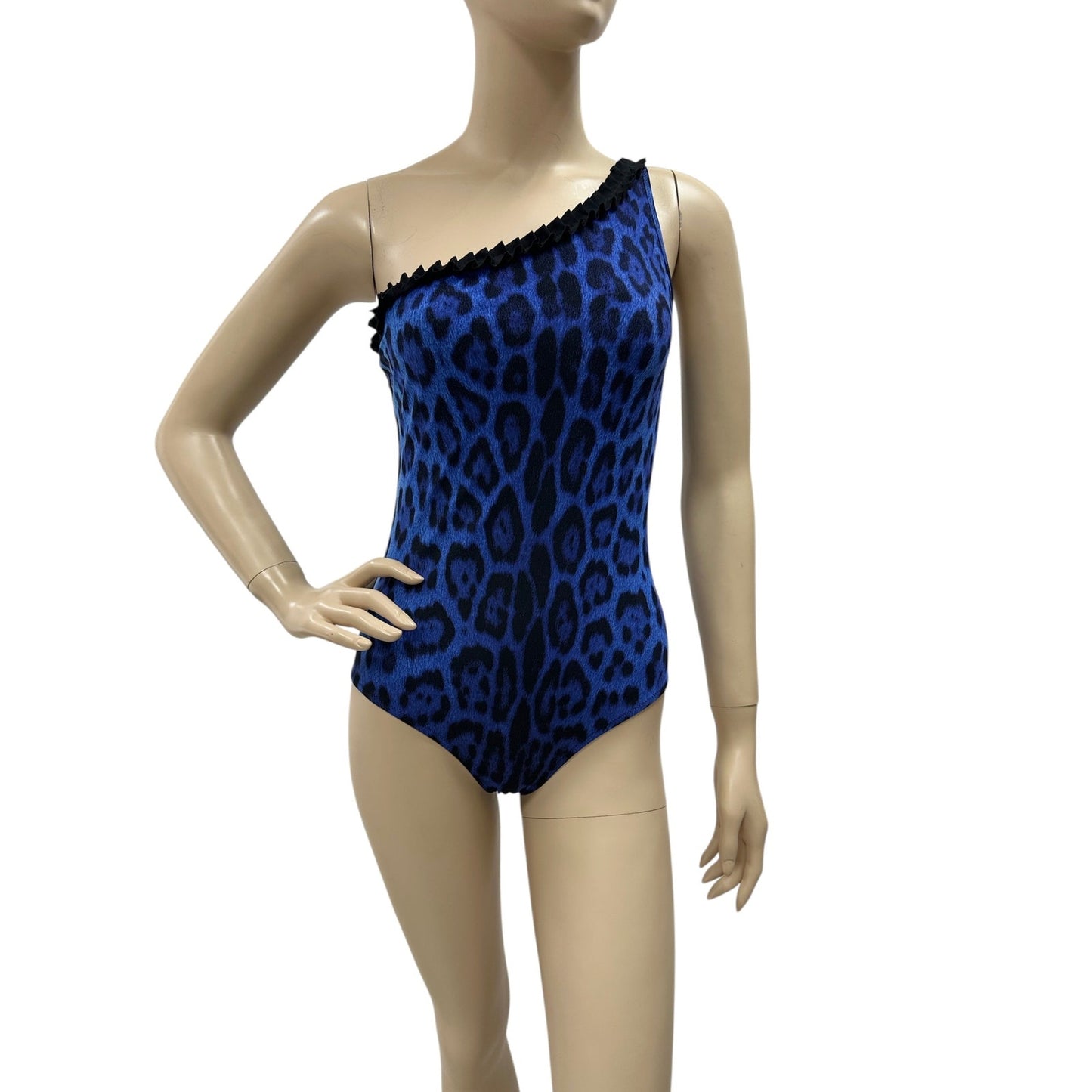 Roberto Cavalli One-Shoulder Animal Print Swimsuit M/L Pre-owned