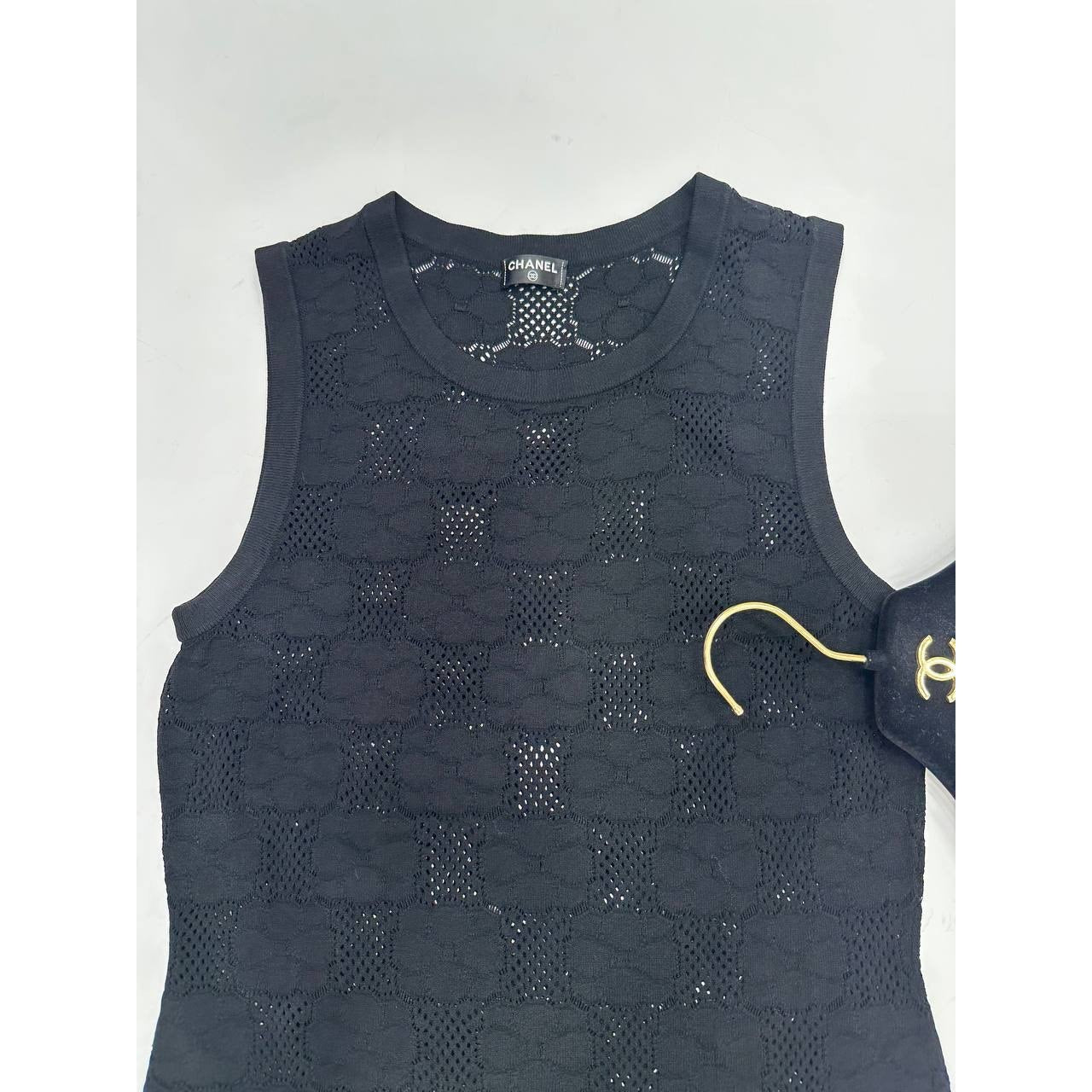 Chanel Camellia Patern Top Sz. S-M  Pre-owned