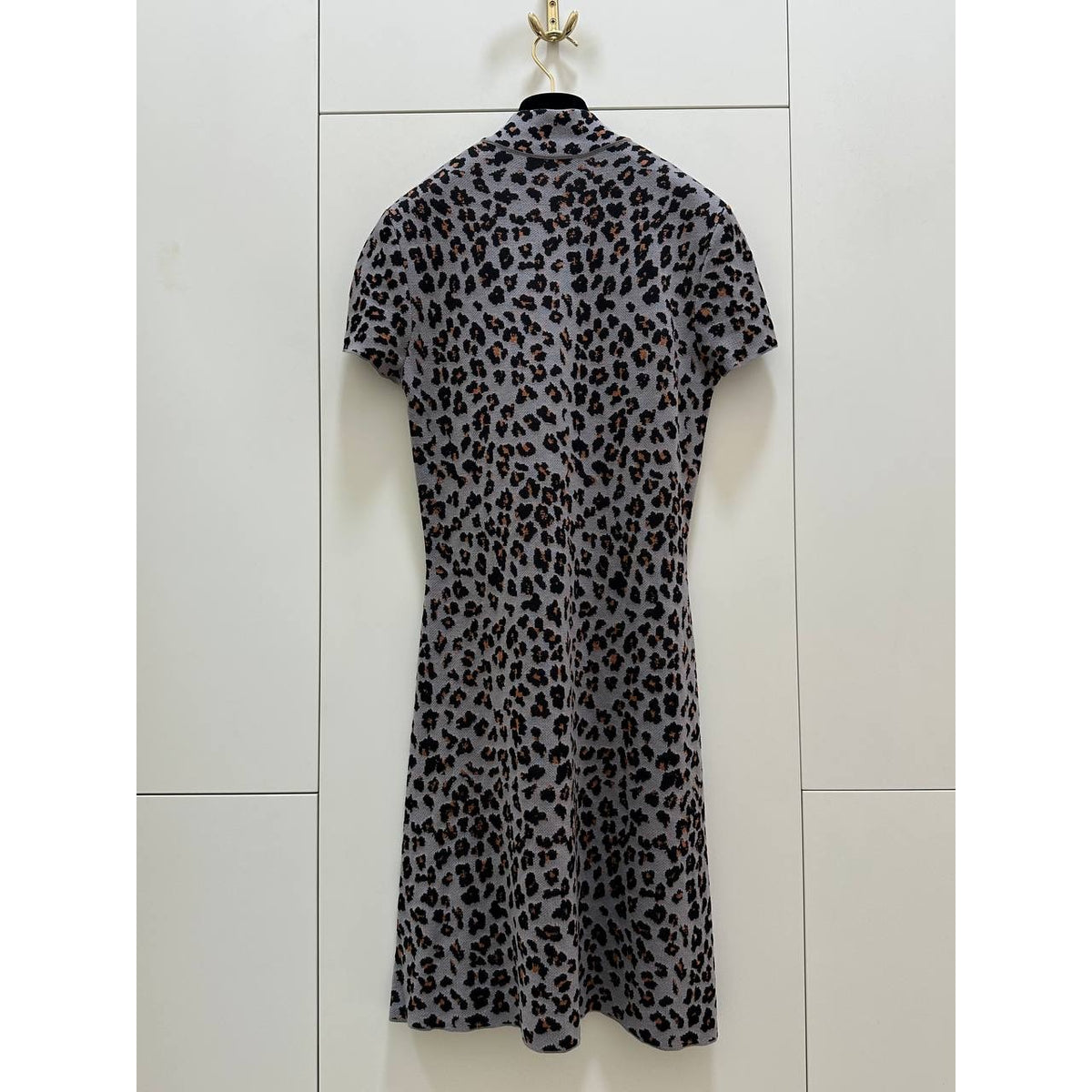 Christian Dior Paris Leopard Knit Dress - FR 38 / US 6 Pre-owned