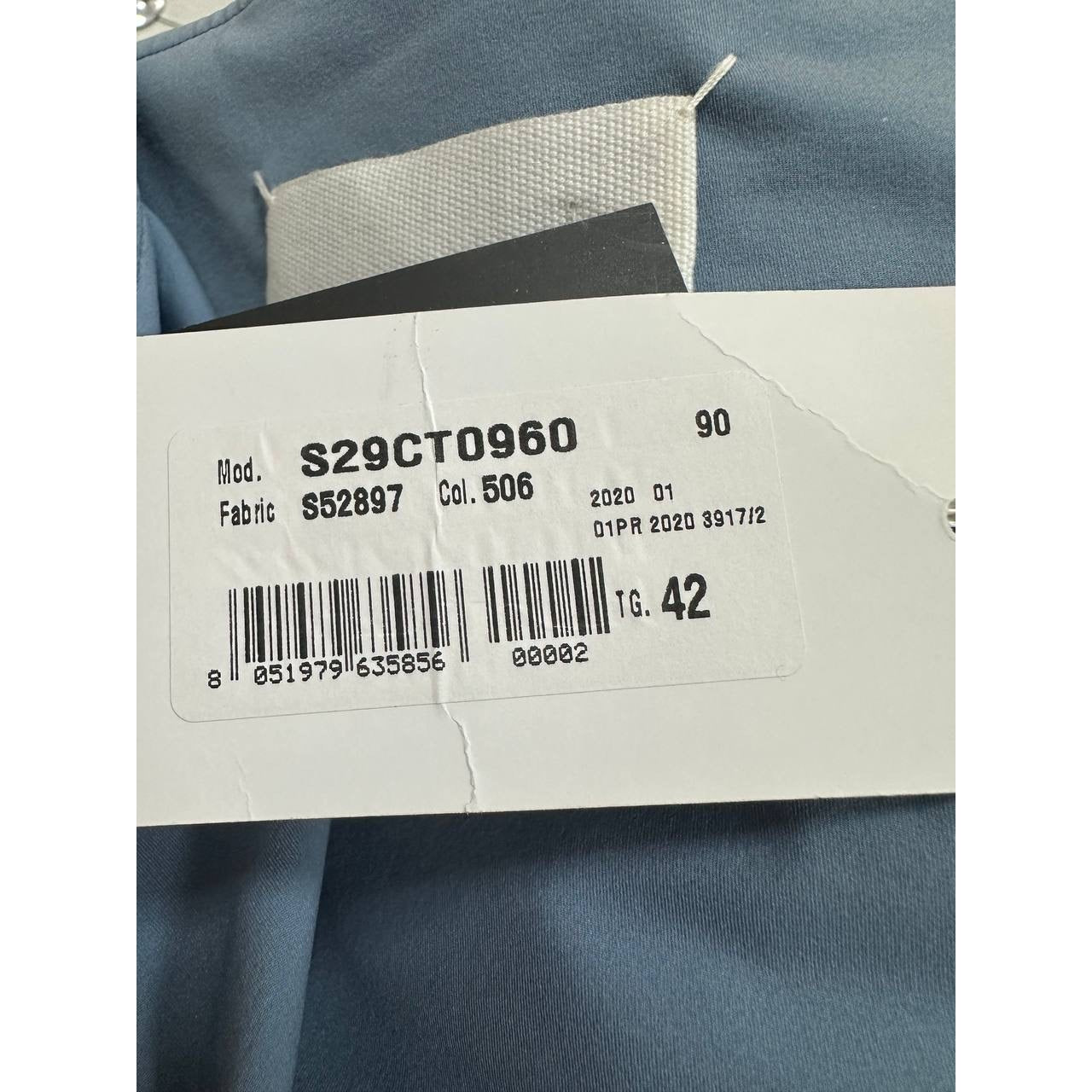 Maison Margiela Strapless Draped Jersey Wrap Dress Sz.42 Pre-owned