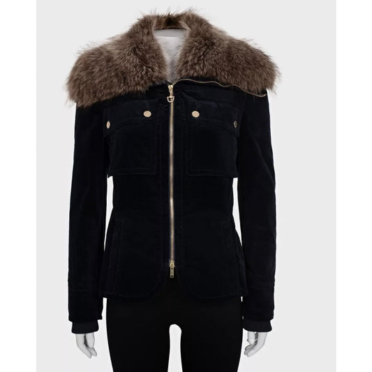 Gucci Blue Velvet Zip Jacket - IT 42 / M Pre-owned