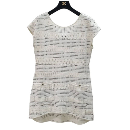 Chanel 2017 Shift Mini Dress Sz.40 Pre-owned