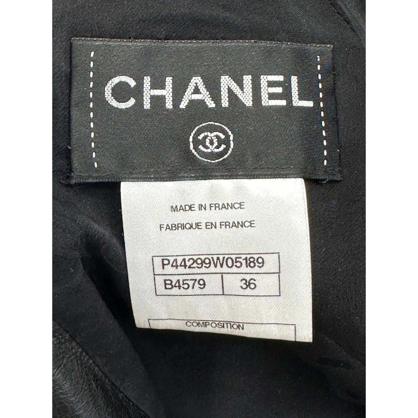 Chanel Tweed & Leather Dress Sz/36 Pre-owned
