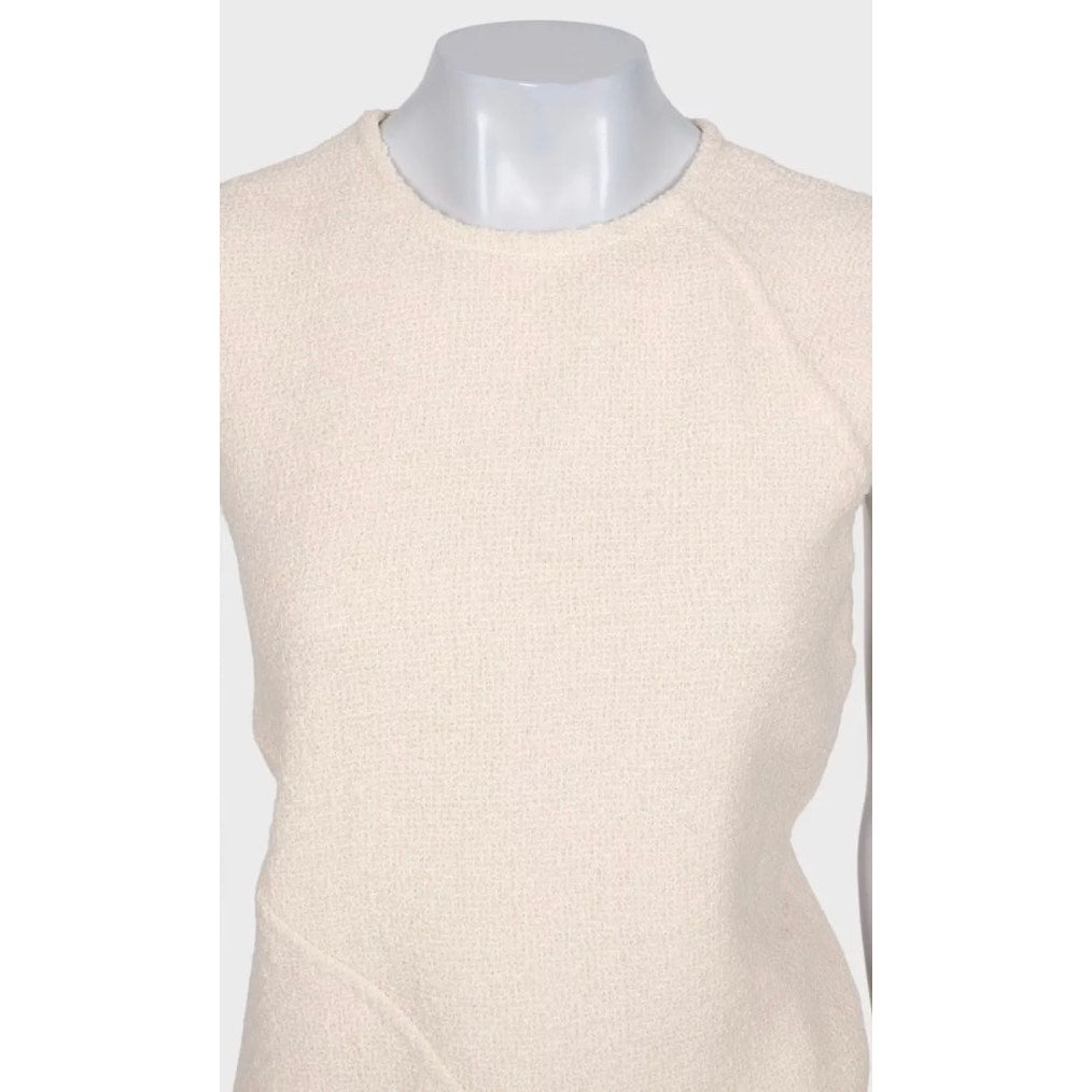 Celine White Wool & Silk Two-Piece Set - FR 36 Pre-owned