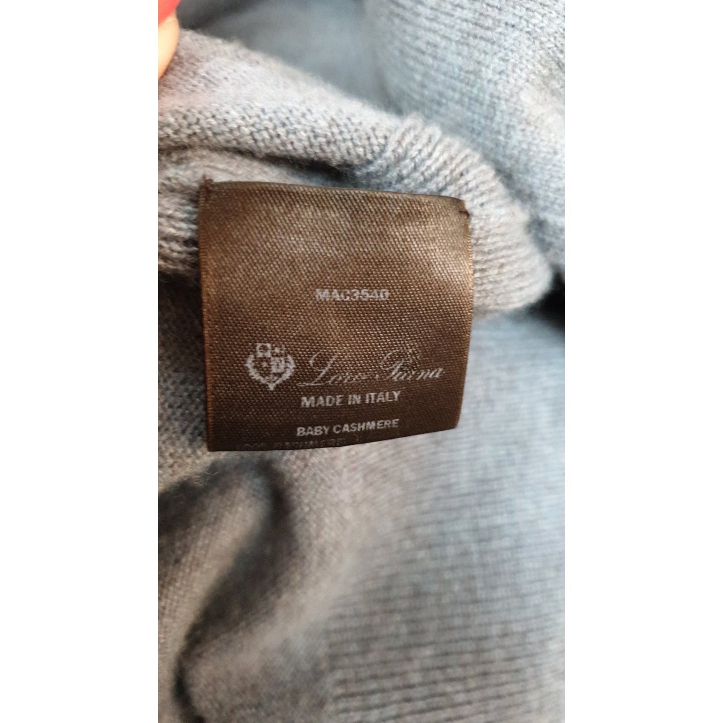 Loro Piana Gray Baby Cashmere Cardigan Sz.42 pre-owned