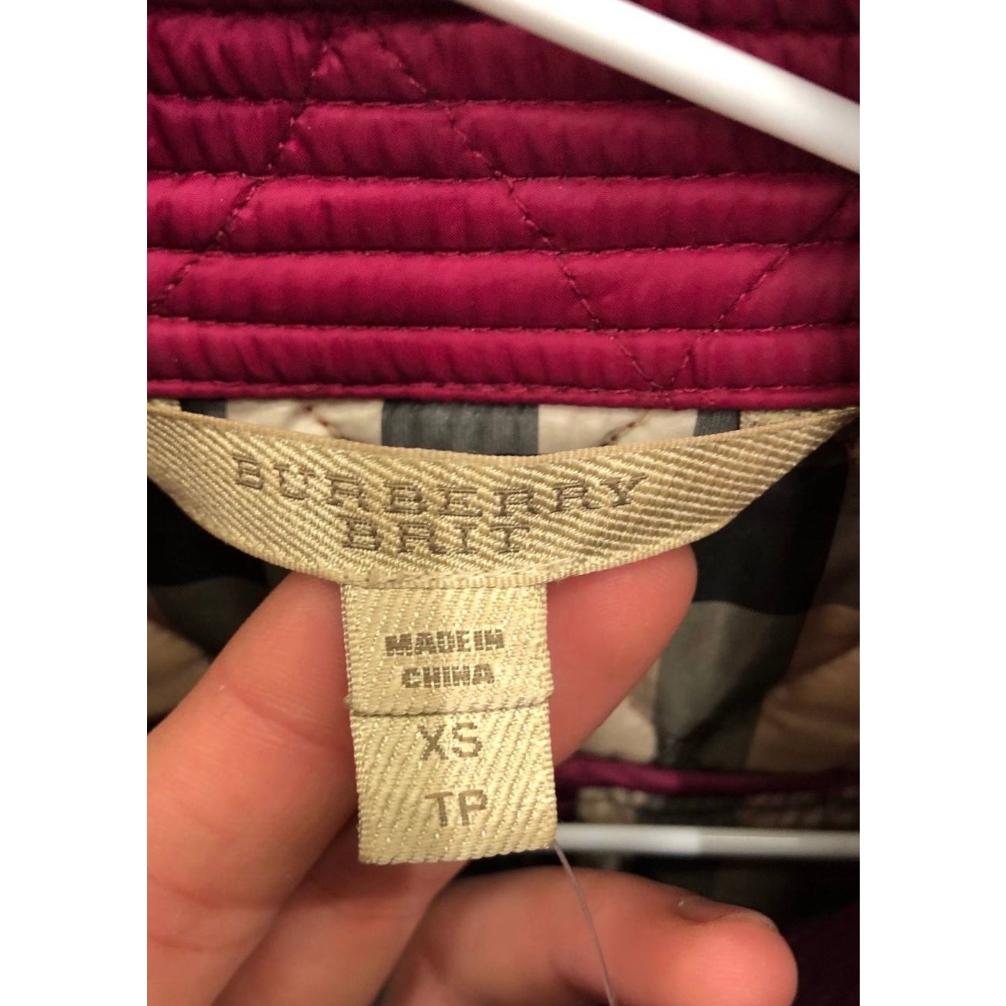 Burberry Brit Pink Fitted Jacket - Size XS  pre-owned