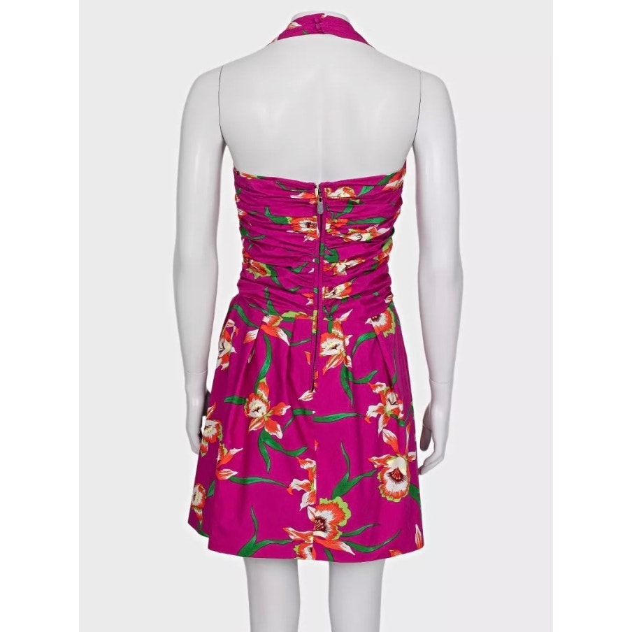 Christian Dior 2011 Pink Printed Cotton Dress - Size 38 Pre-owned