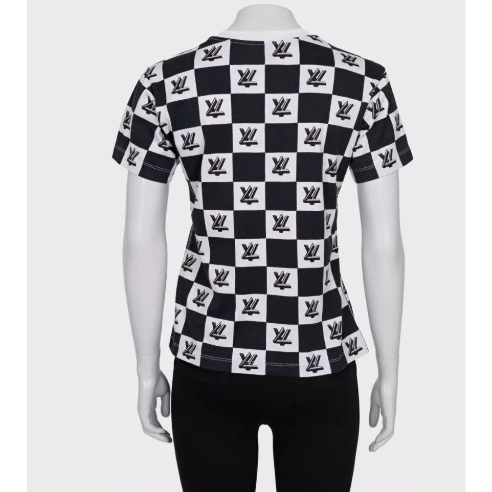 Louis Vuitton Twist Lock Print T-Shirt - Size XS Pre-owned