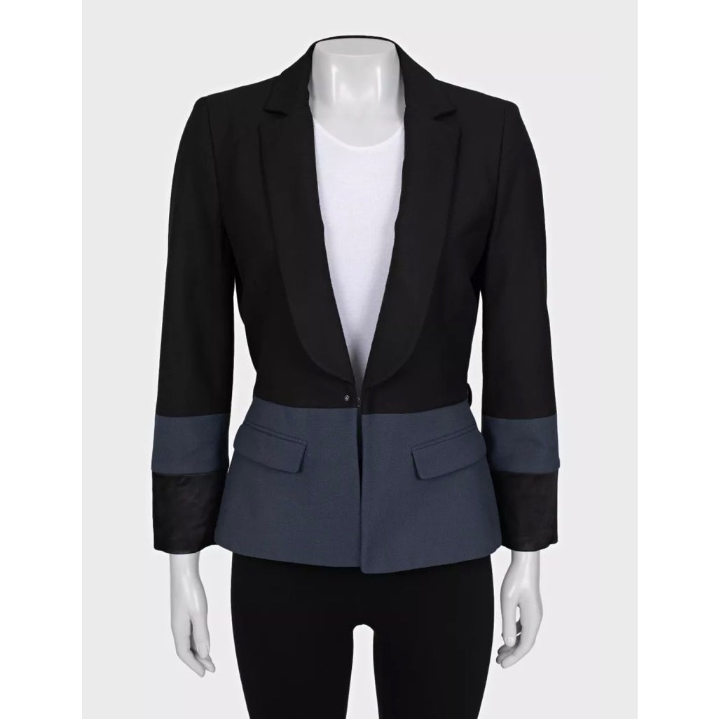 Just Cavalli Black Fitted Blazer Jacket Sz.42 Pre-owned