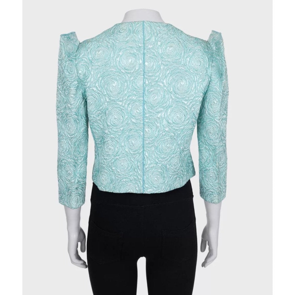 Dolce & Gabbana Shimmering  Chic Accented Shoulders Jacket Sz.44 Pre-owned