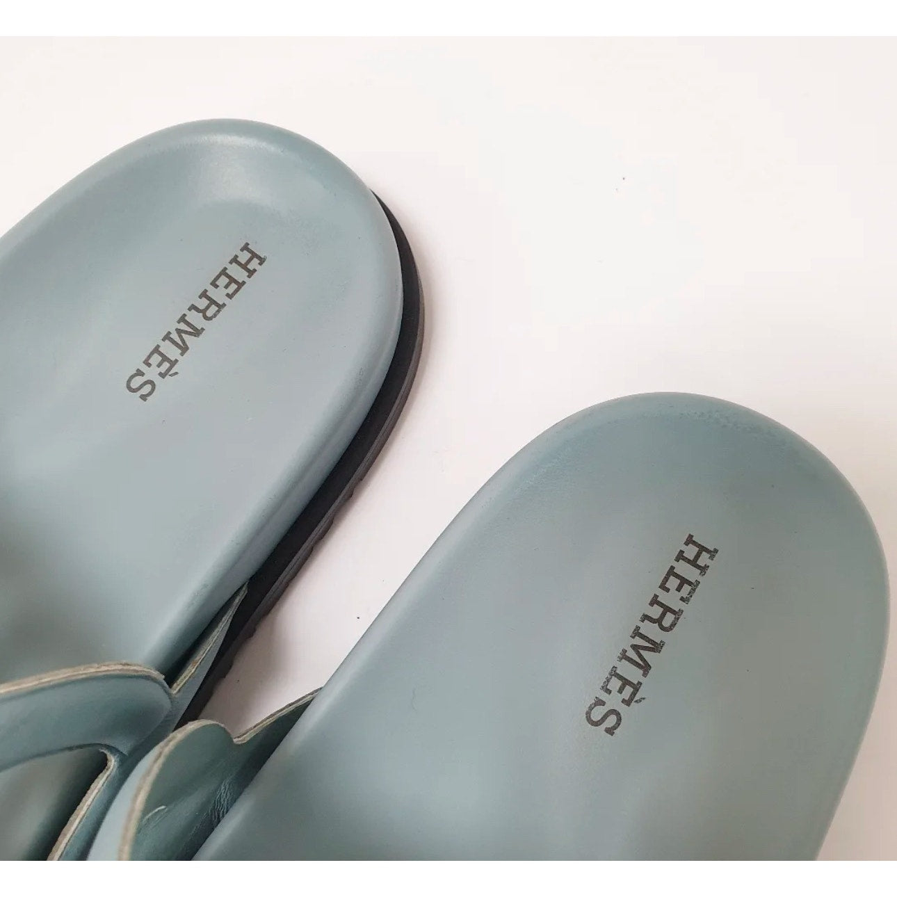 Hermes Extra Sandals Blue Flip Flops Sz.37 pre-owned