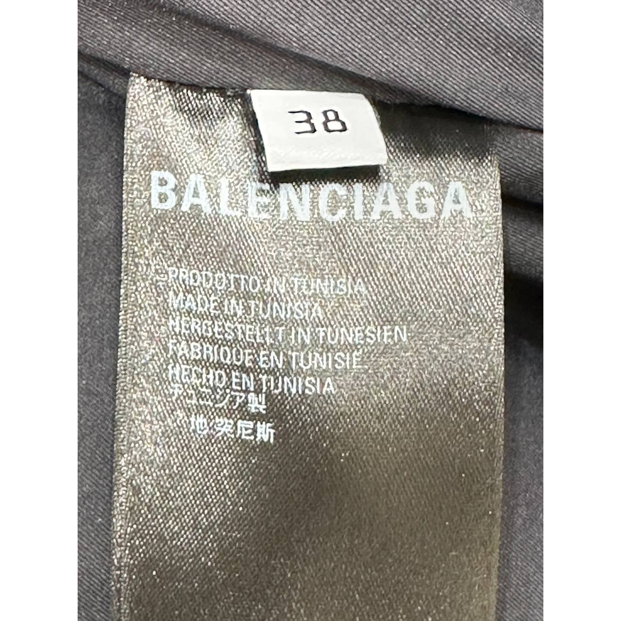 Balenciaga Black Lacquered Puffer Jacket - Size 38 Pre-owned