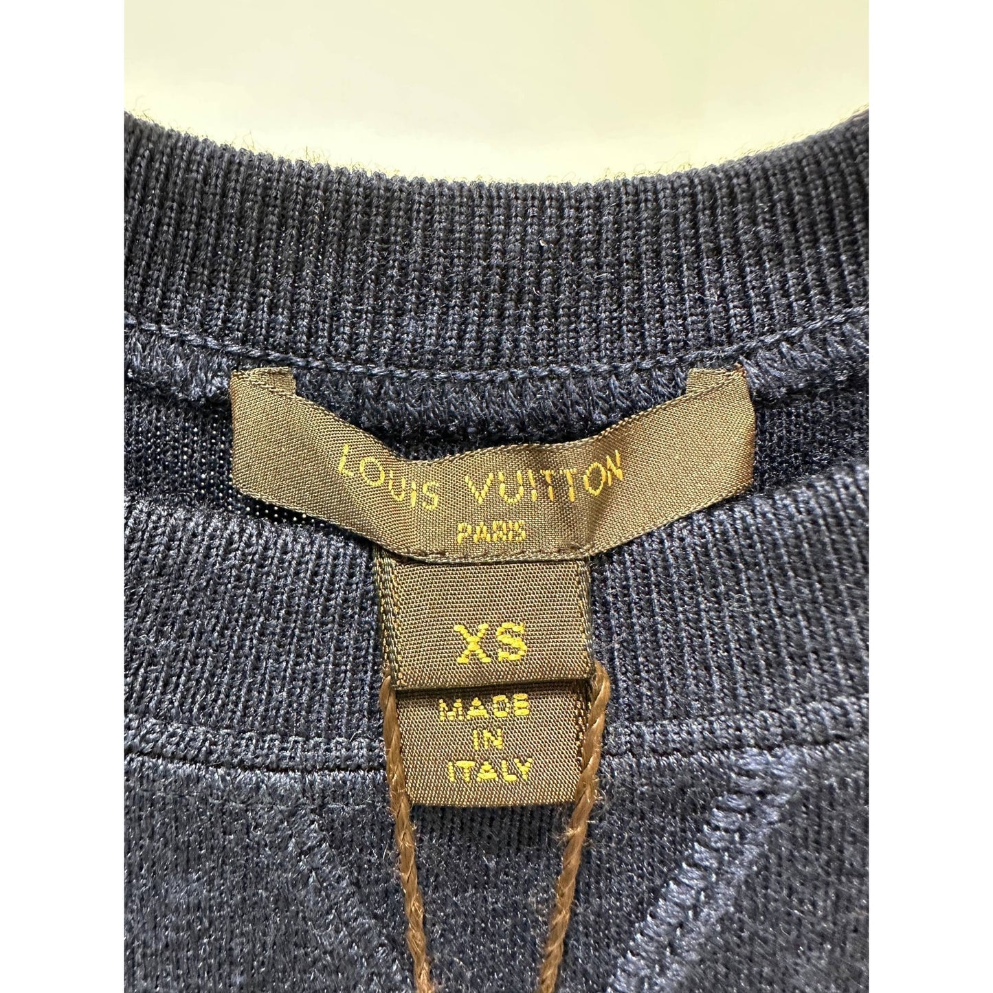 Louis Vuitton Wool & Silk T-Shirt with Denim Sleeves Set - XS Pre-owned