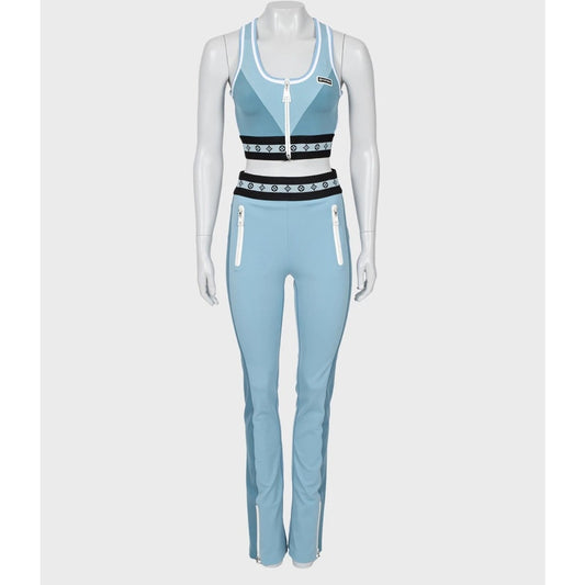 Louis Vuitton Blue Logo Monogram Nylon Active Set Sz34/38 Pre-owned