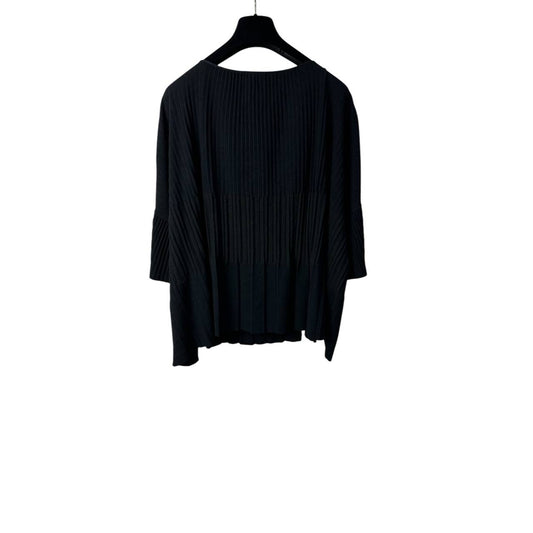 Chanel Flared Sleeves Concise Knitted Top Sz. 40 Pre-owned