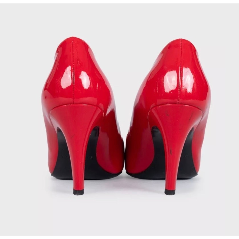 Balenciaga Red Patent Leather Pumps Heels Size 36.5 Pre-owned