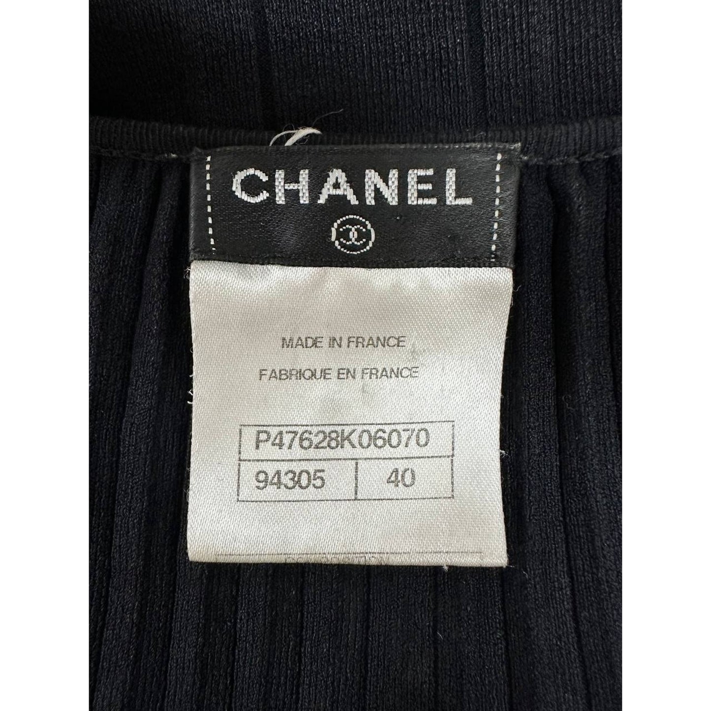 Chanel Flared Sleeves Concise Knitted Top Sz. 40 Pre-owned