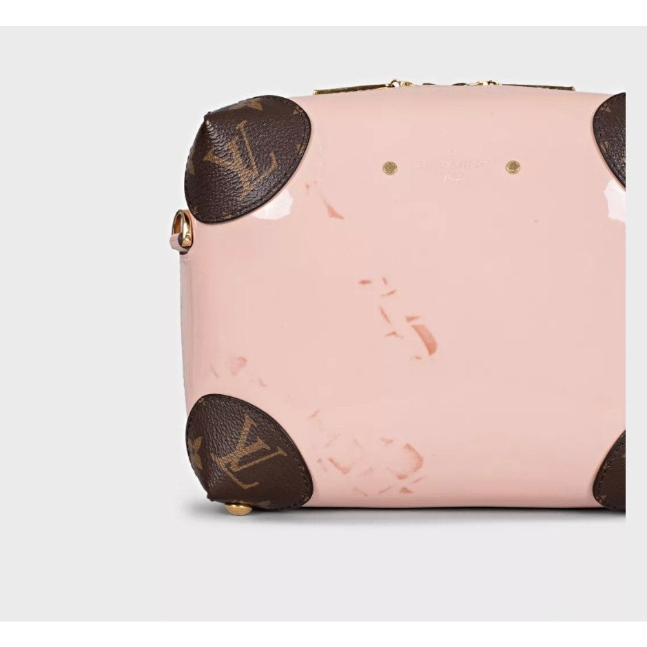 Louis Vuitton Miroir Venice Pink Leather Canvas Bag Pre-owned