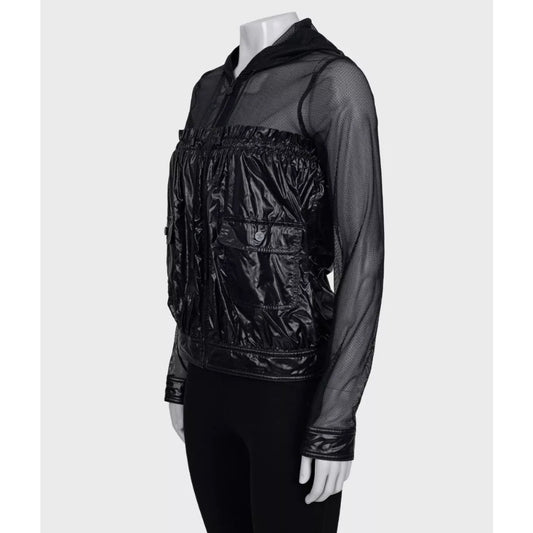 Chanel 12SS Mesh Nylon Hooded Jacket - Size FR36 Pre-owned