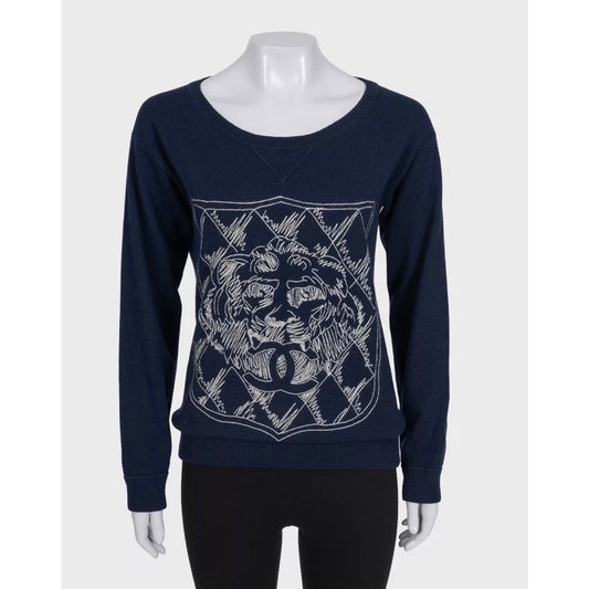 Chanel Vintage Blue Cashmere Jumper - Size M, EU38 Pre-owned