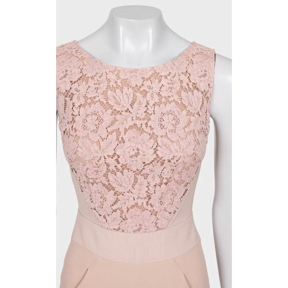 Elie Saab Fitted Lace-Embellished Jumpsuit EU34 XS Pre-owned