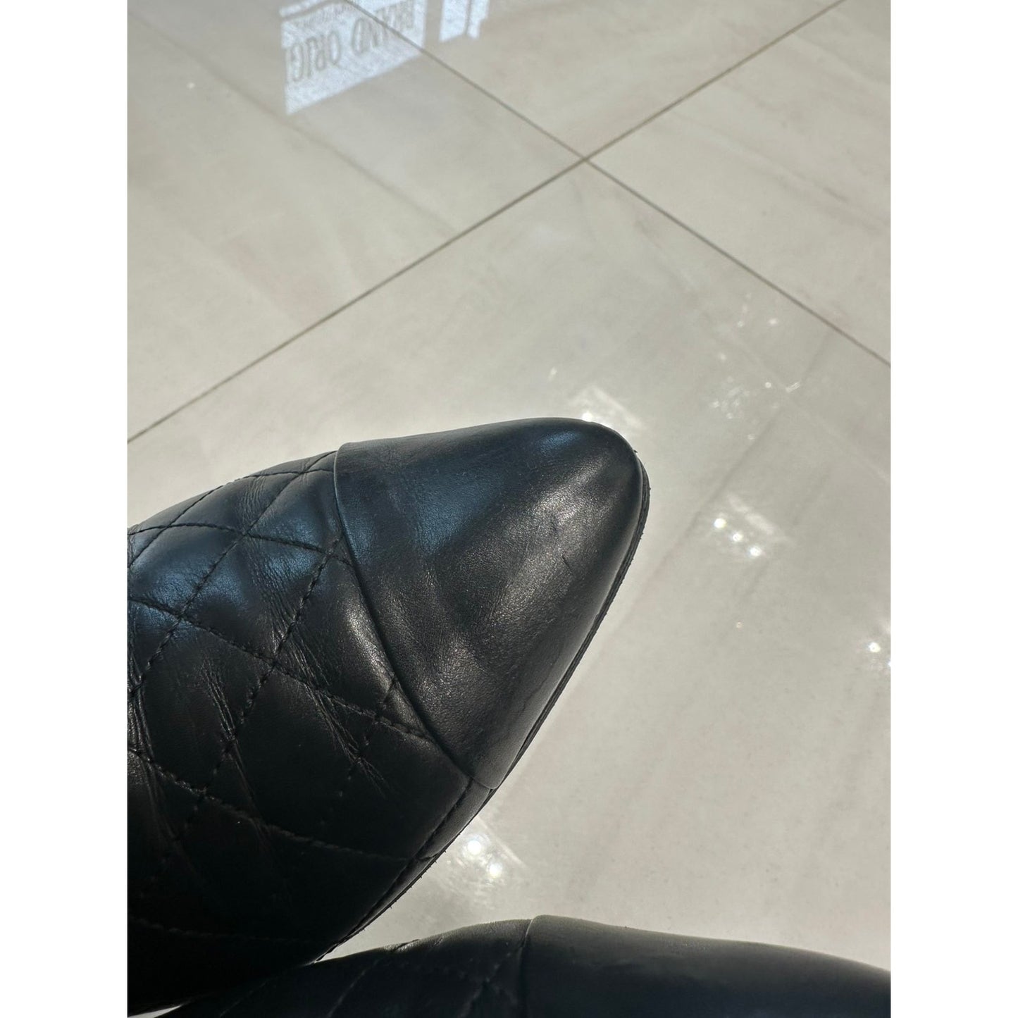Chanel 2015 Camellia Accents Booties – Size 41 Pre-owned