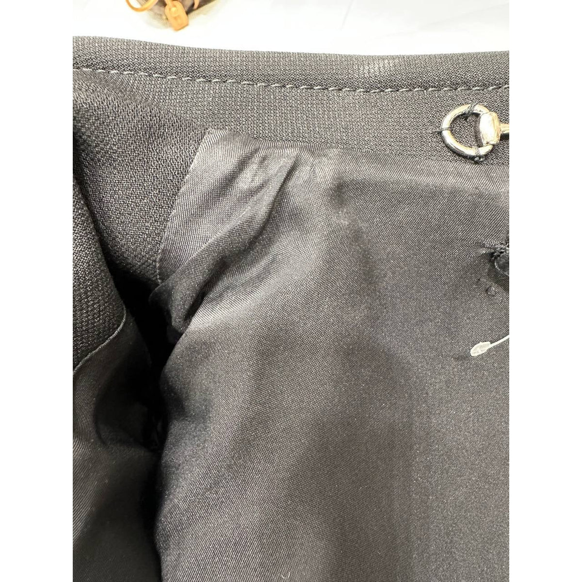 GUCCI Black Wool Military-Style Coat IT 40 pre-owned