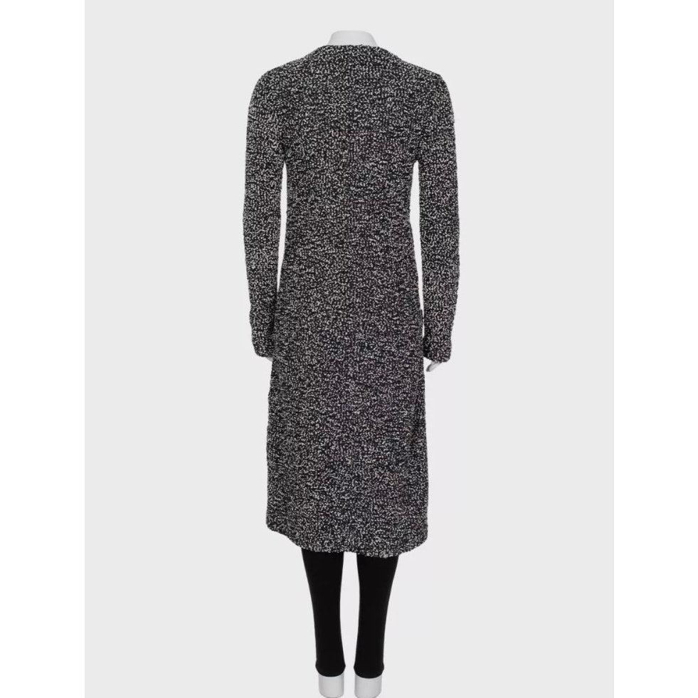 Elegant Christian Dior Black & White Button Cardigan Sz.38 Pre=owned