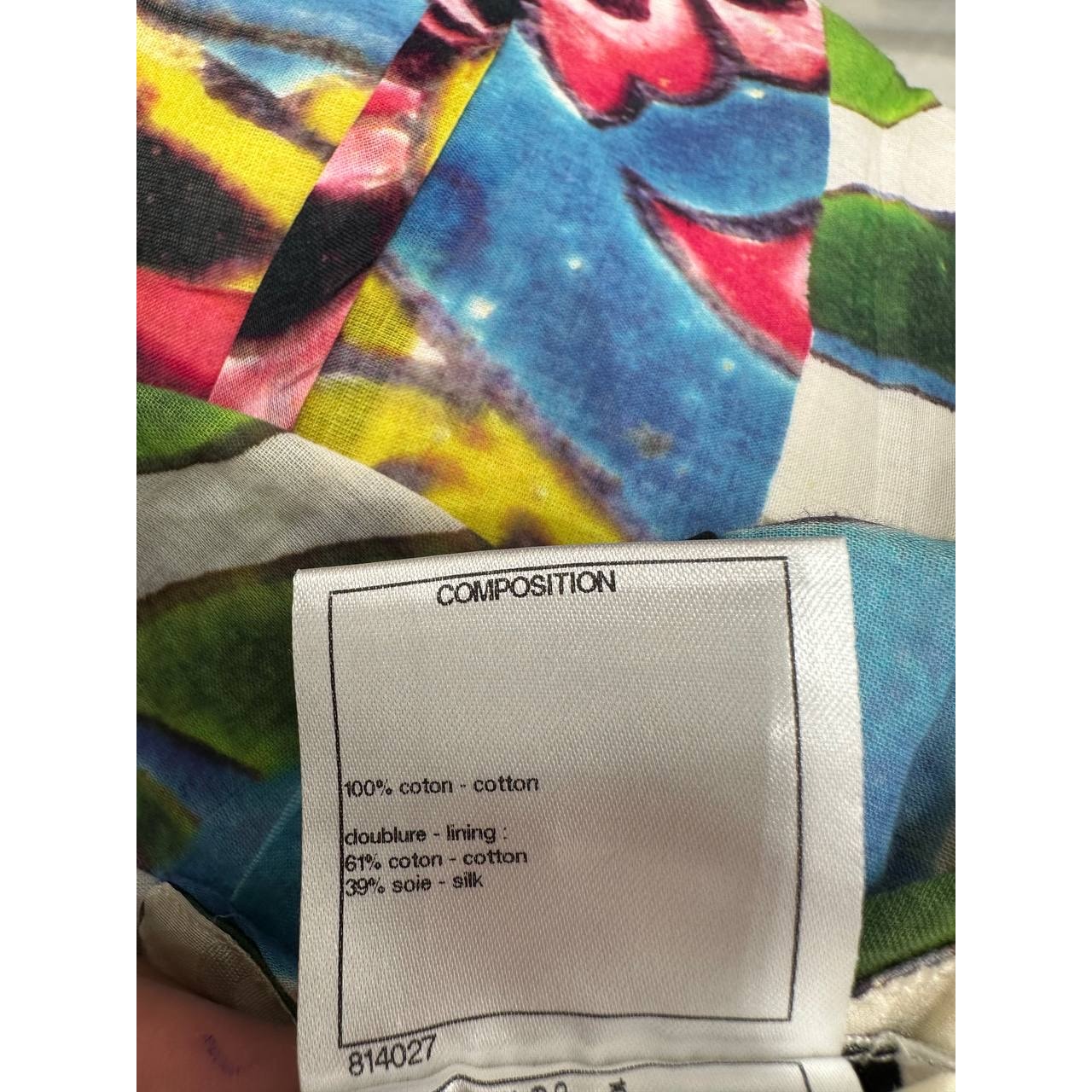 CHANEL 2015 Cruise Paris-Dubai Floral Maxi Dress Sz.38 Pre-owned