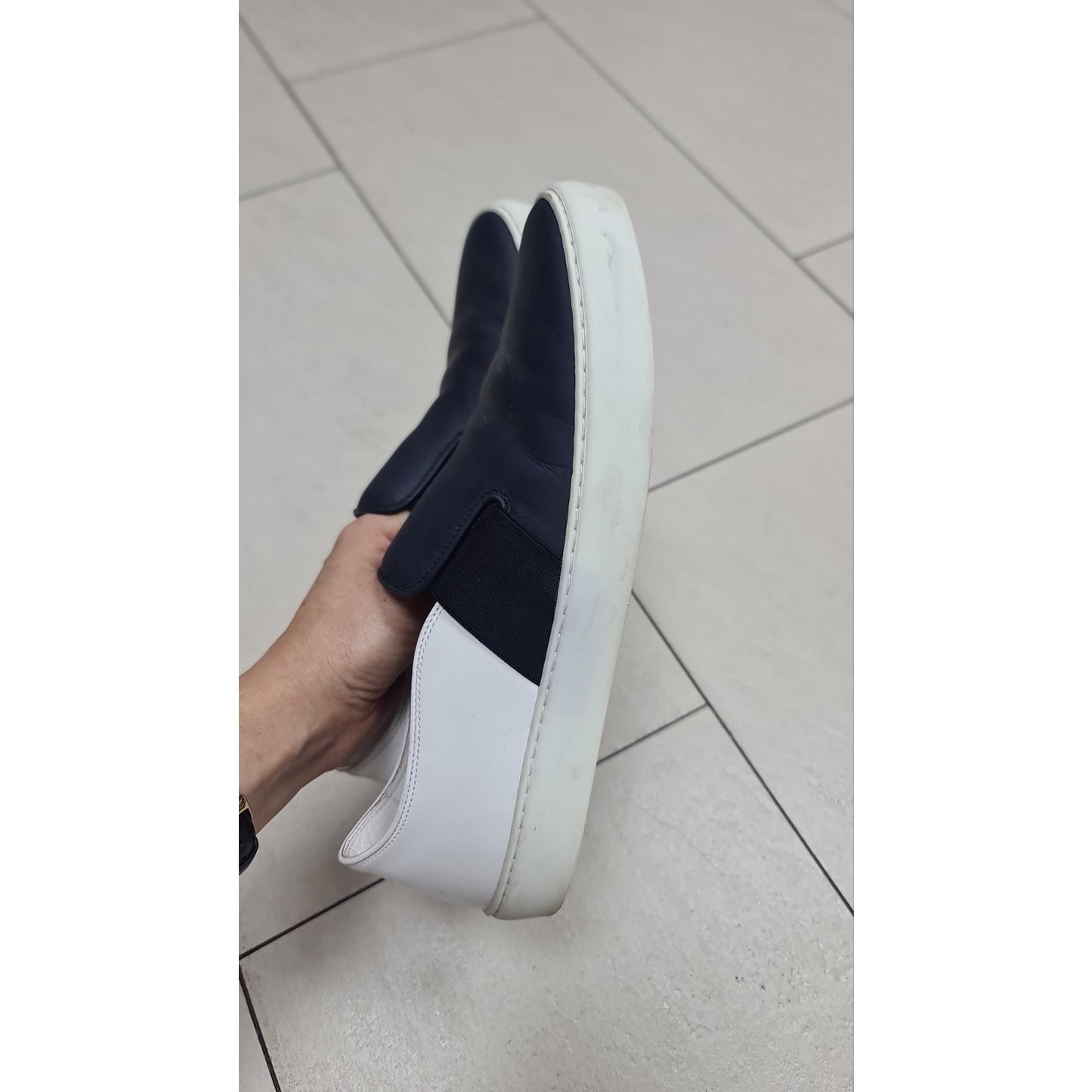 Chanel Slip-on leather flats Sz.40,5