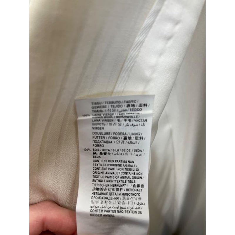 NWOT Saint Laurent White Blazer  Sz.38 Pre-owned